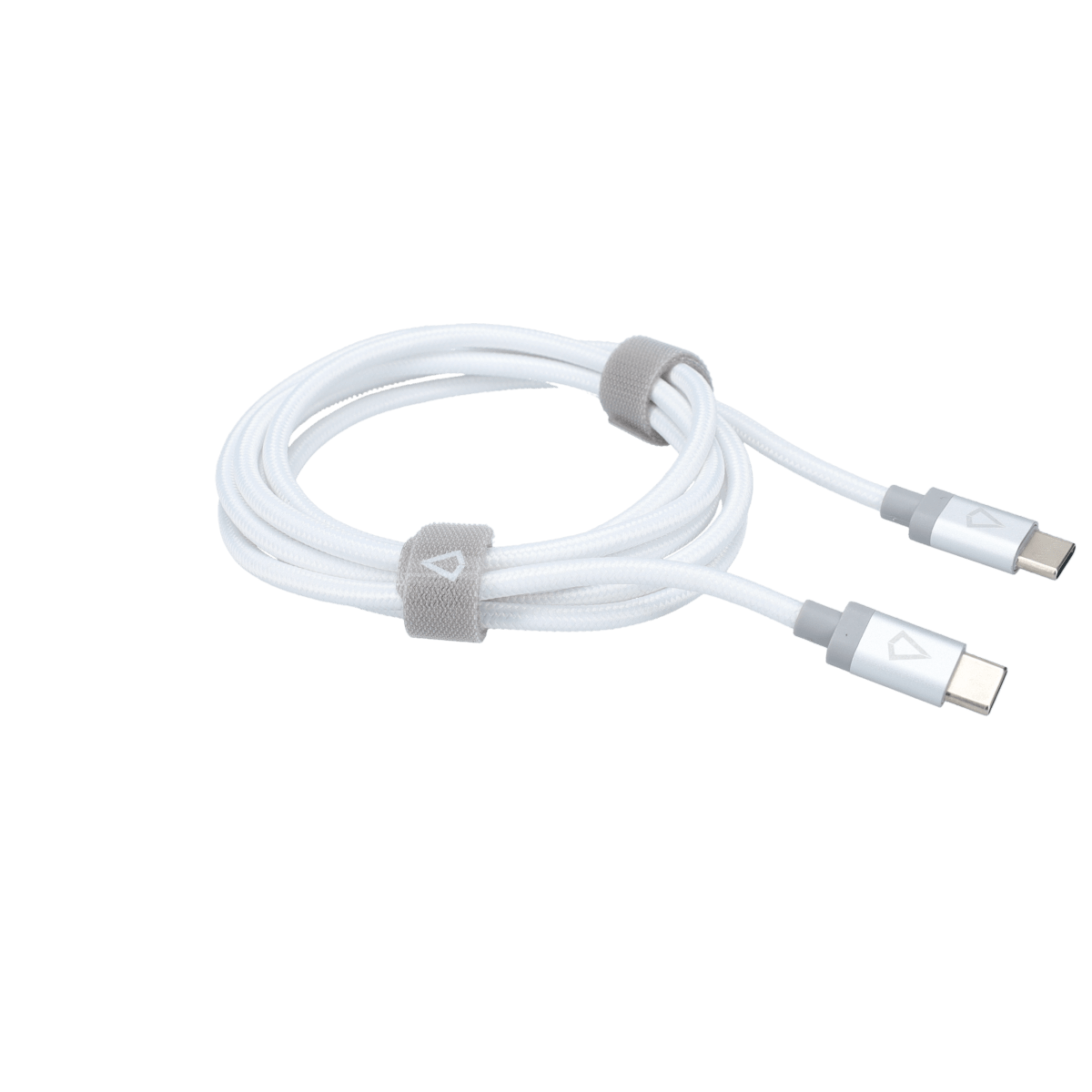 5 Ft. Braided White Cable (USB-C to USB-C)