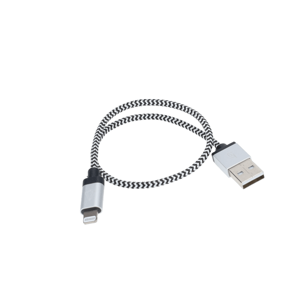 1 ft Braided Cable (USB-A to Lightning Cable)