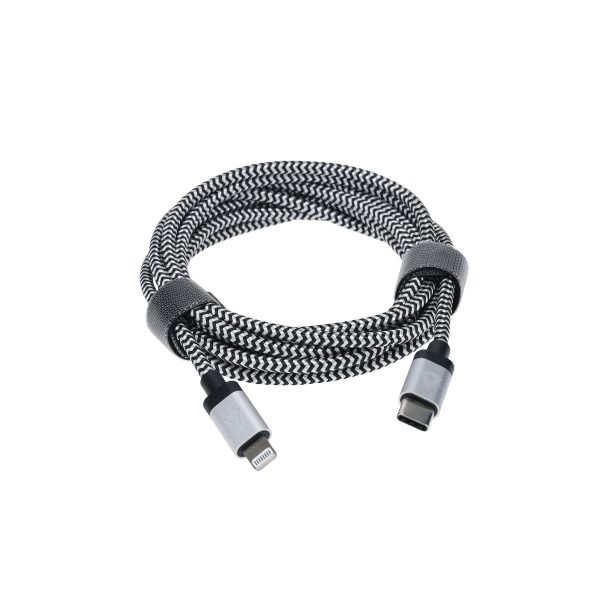 7 Ft. Braided Cable (USB-C to Lightning Cable)