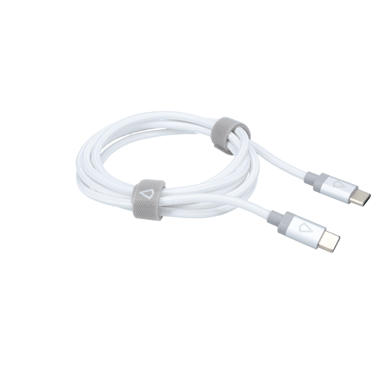 5 Ft. Braided White Cable (USB-C to USB-C)