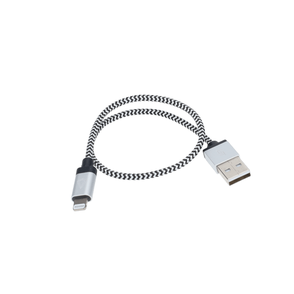 1 ft Braided Cable (USB-A to Lightning Cable)