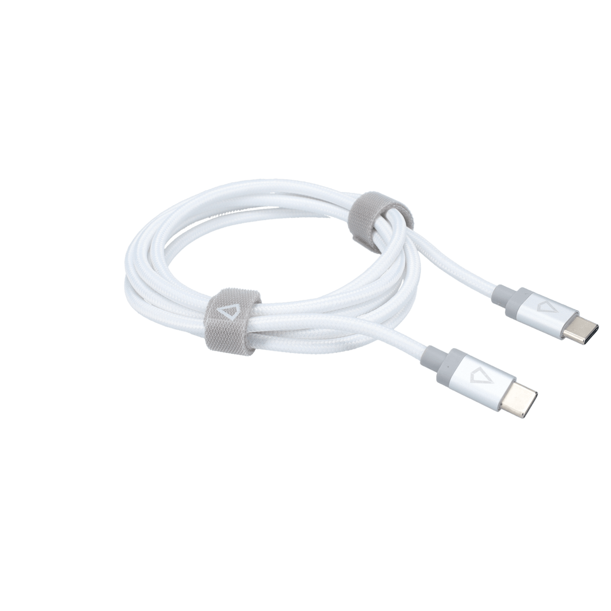 5 Ft. Braided White Cable (USB-C to USB-C)