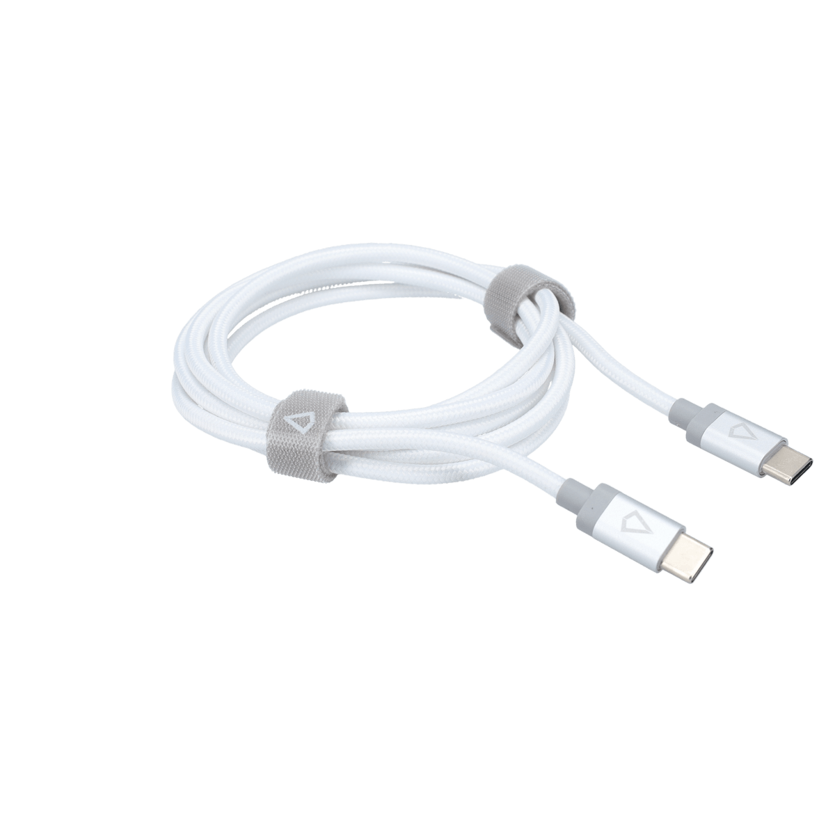 5 Ft. Braided White Cable (USB-C to USB-C)