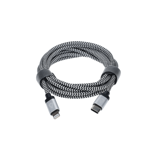 7 Ft. Braided Cable (USB-C to Lightning Cable)