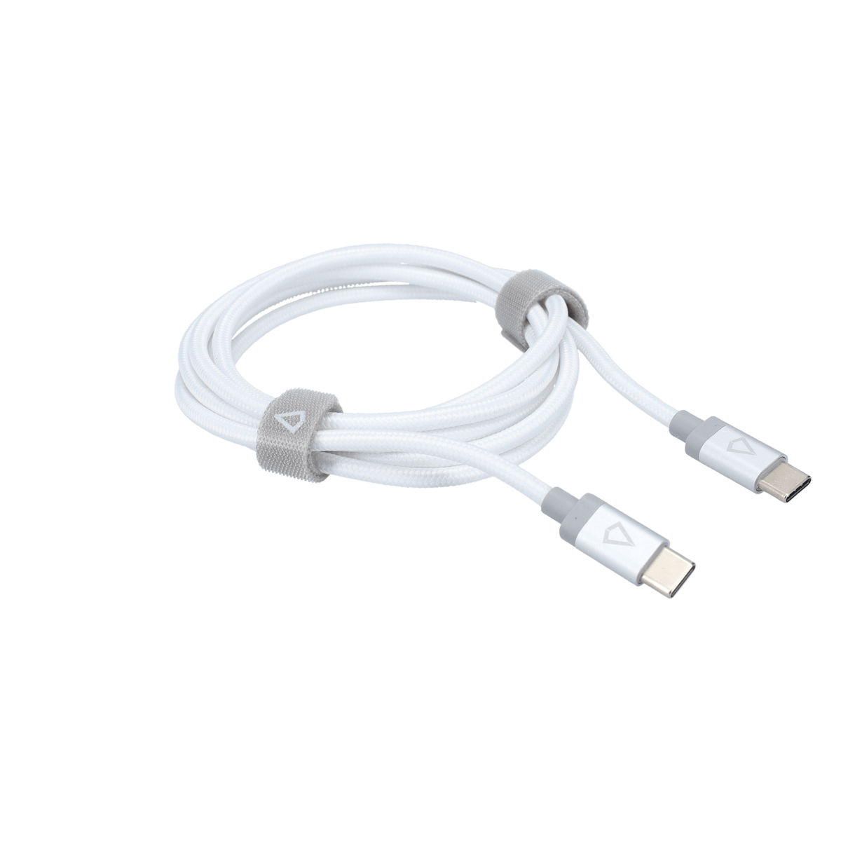 5 Ft. Braided White Cable (USB-C to USB-C)