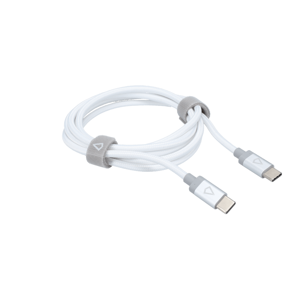 5 Ft. Braided White Cable (USB-C to USB-C)
