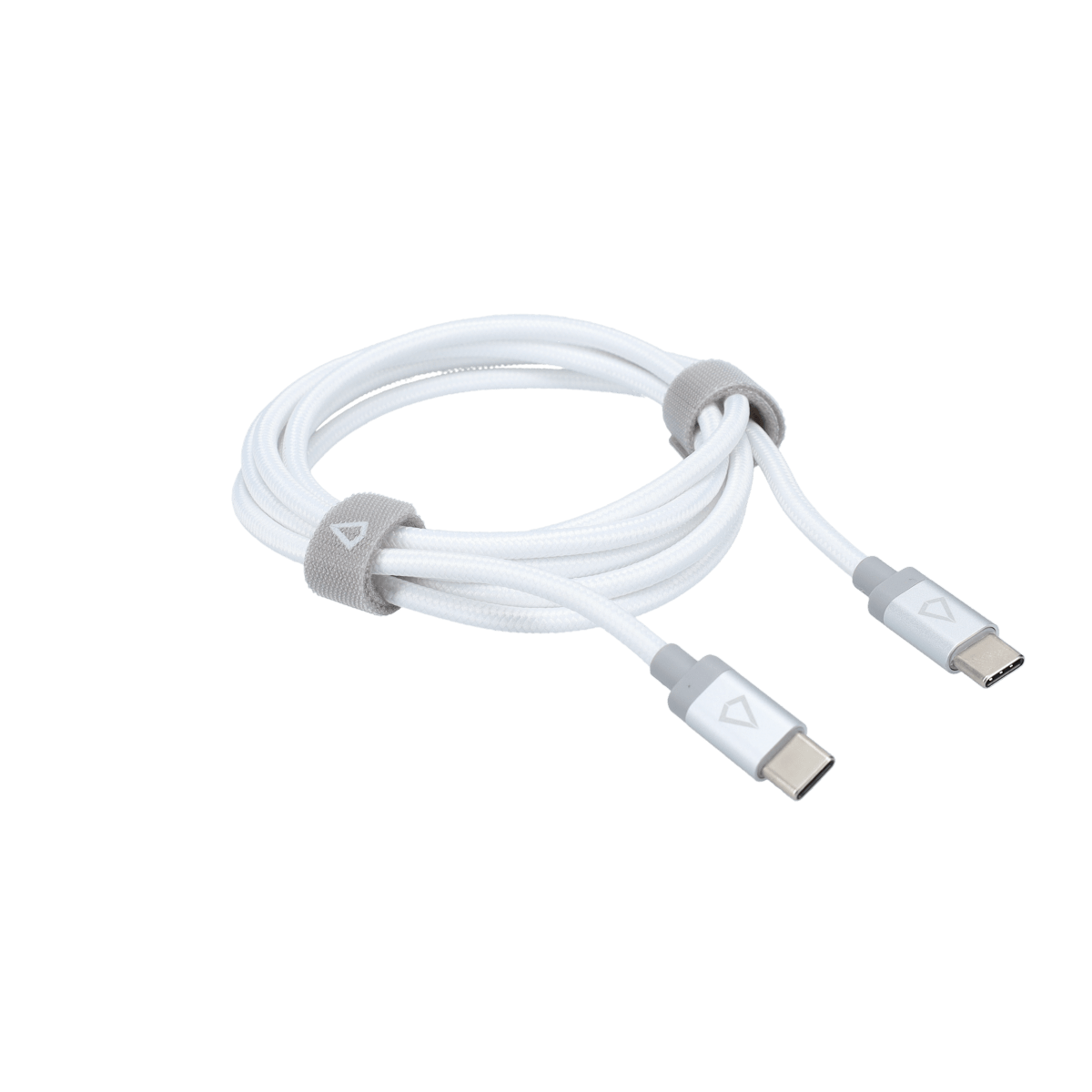 5 Ft. Braided White Cable (USB-C to USB-C)