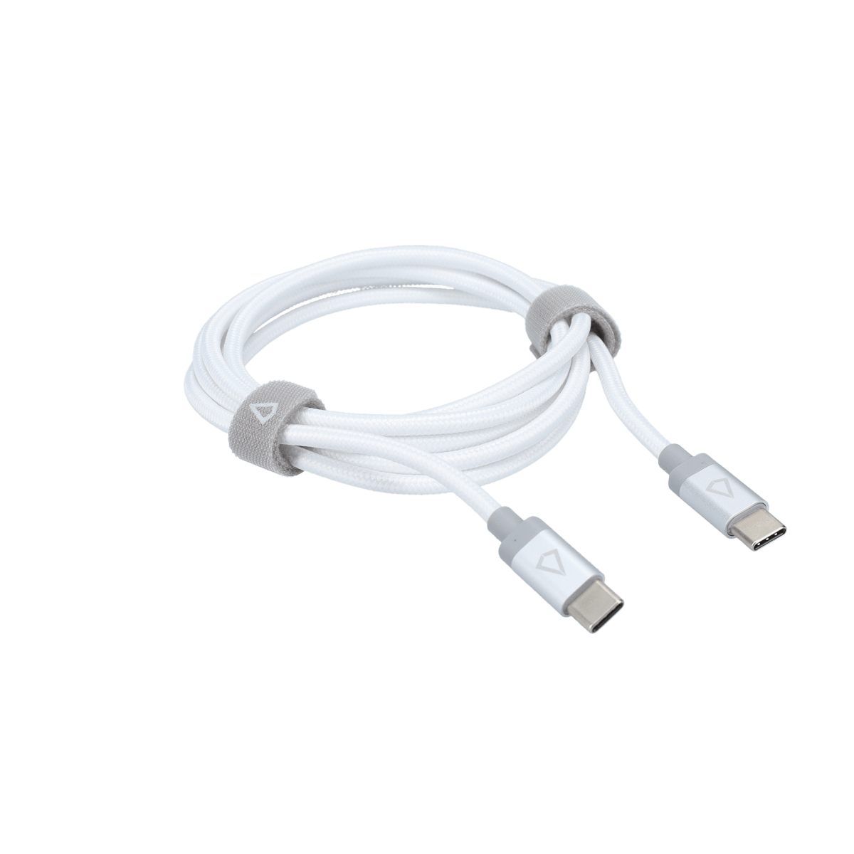 5 Ft. Braided White Cable (USB-C to USB-C)
