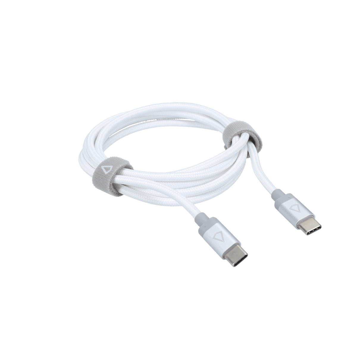 5 Ft. Braided White Cable (USB-C to USB-C)