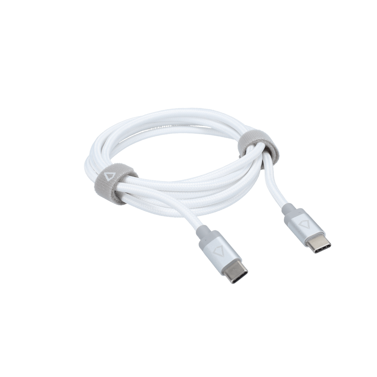 5 Ft. Braided White Cable (USB-C to USB-C)