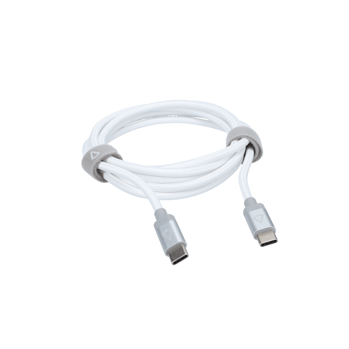 5 Ft. Braided White Cable (USB-C to USB-C)