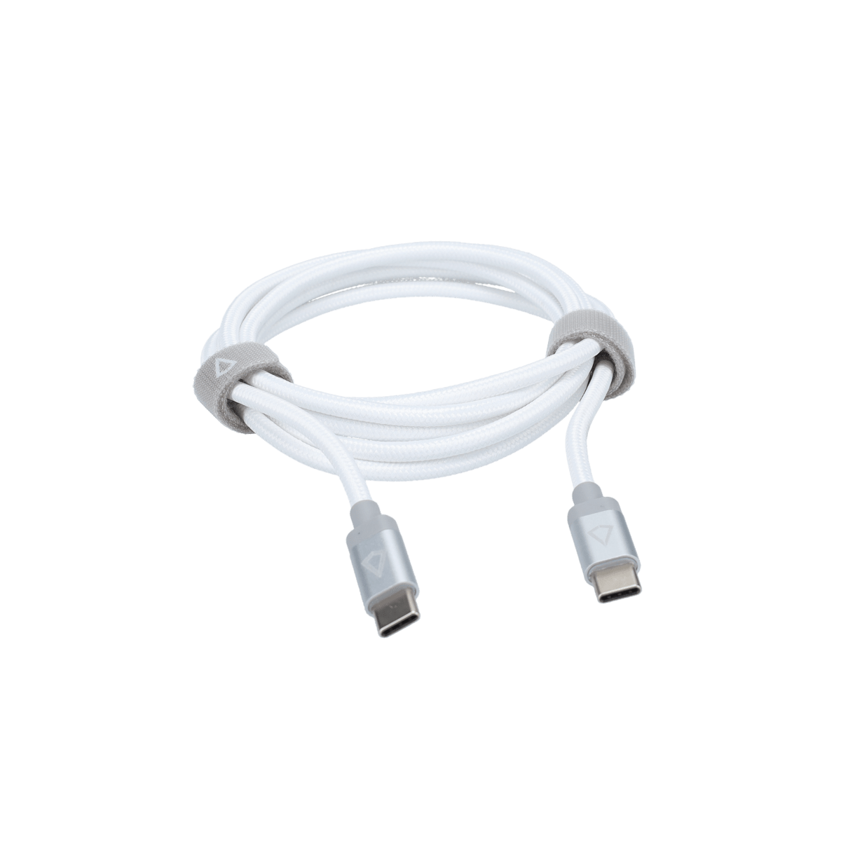 5 Ft. Braided White Cable (USB-C to USB-C)