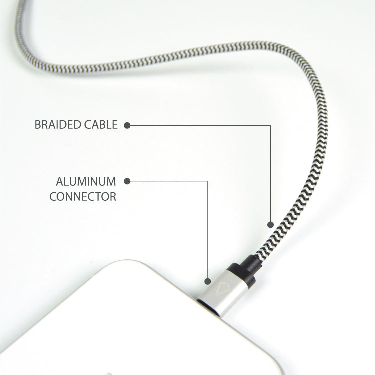 4 ft Braided Cable (USB-A to USB-C Cable)
