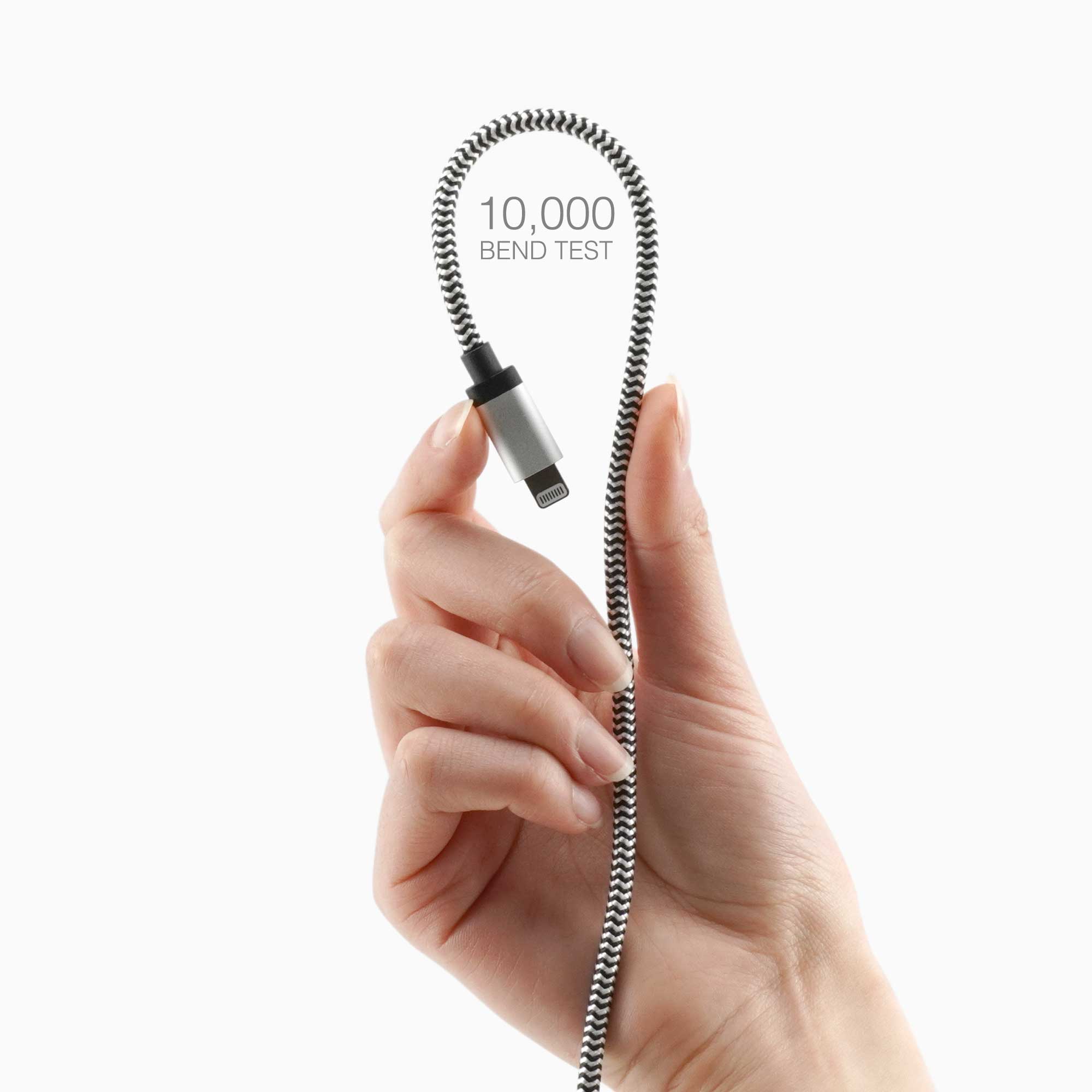 10 ft Braided Cable (USB-C to Lightning Cable)