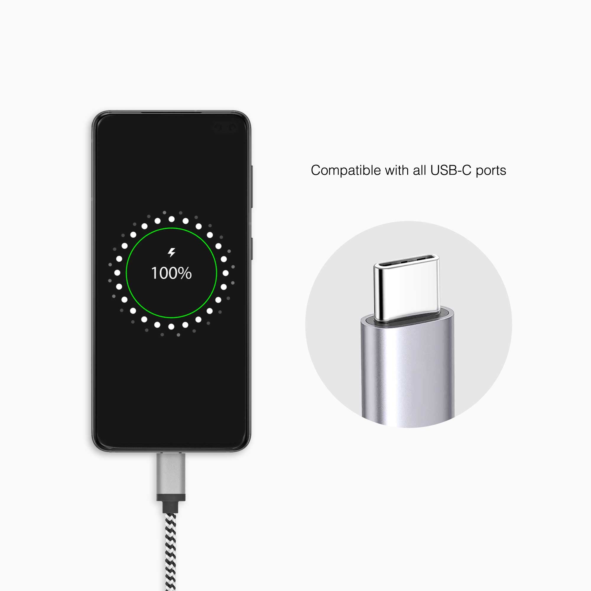 10 ft Braided Cable (USB-C to USB-C Cable)