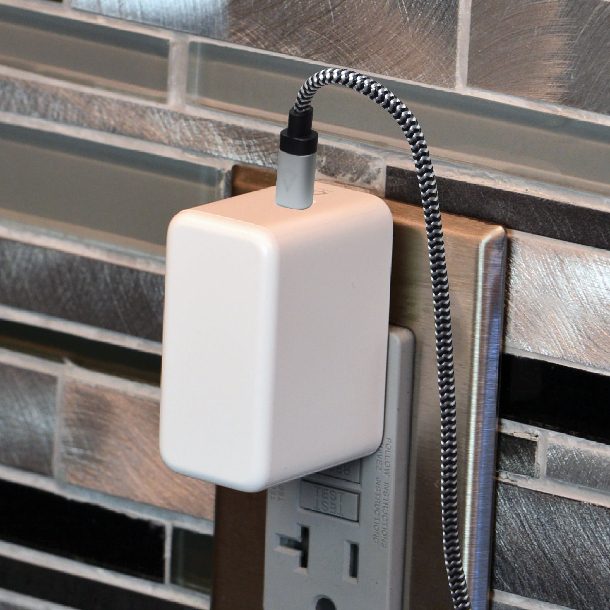 20W PD Wall Charger with 5 Ft. Braided Cable (USB-C to Lightning)