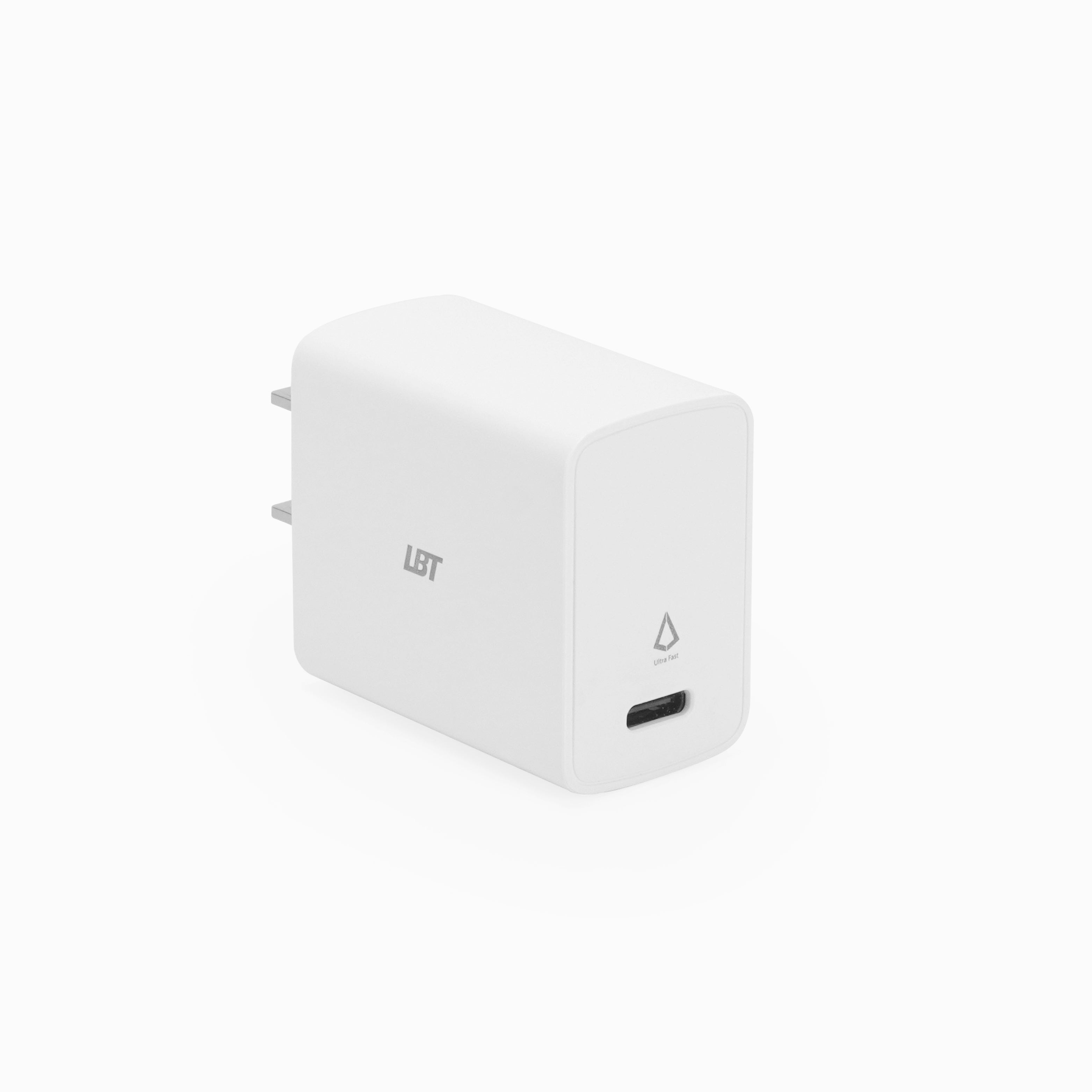 20W PD Wall Charger with 5 Ft. Braided Cable (USB-C to USB-C)