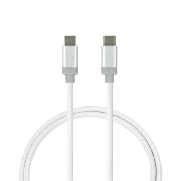 5 Ft. Braided White Cable (USB-C to USB-C)