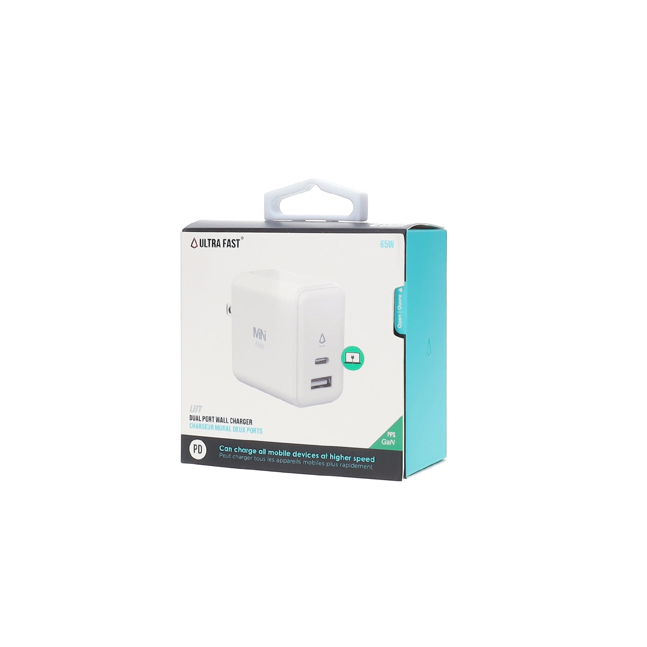 65W Dual-Port GaN PD Wall Charger (MiNi)