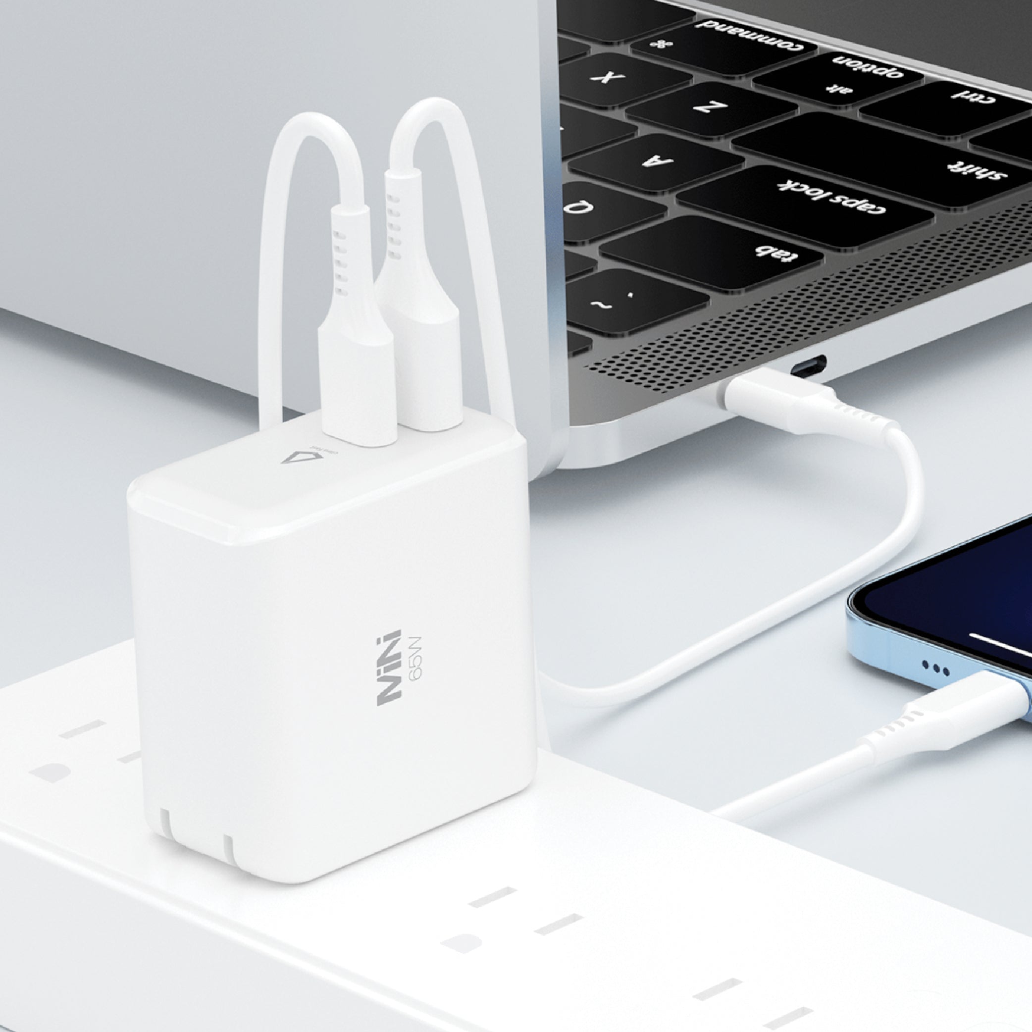65W Dual-Port GaN PD Wall Charger (MiNi)