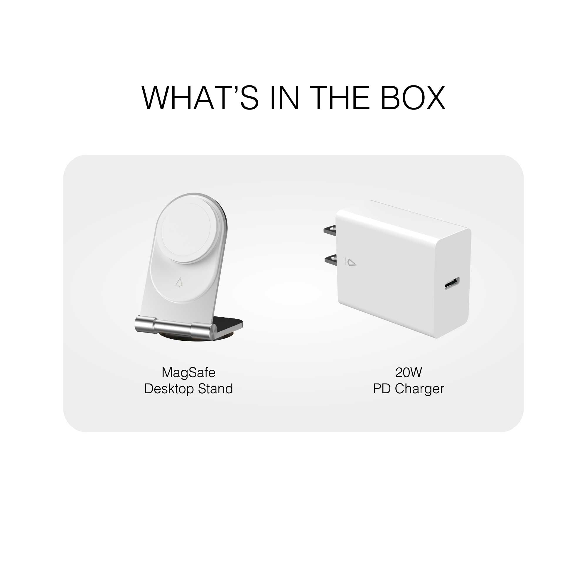 15W MagSafe Desktop Stand (Silver)
