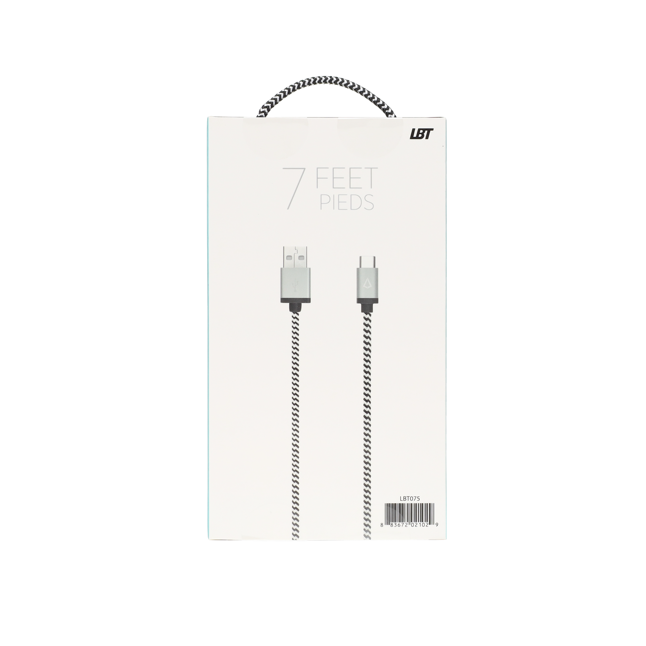 7 ft Braided Cable (USB-A to USB-C Cable)