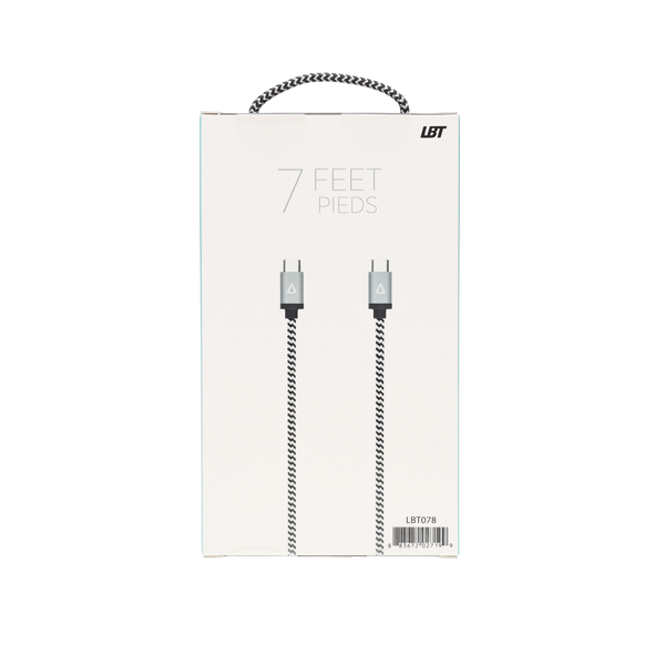 7 ft Braided Cable (USB-C to USB-C Cable)