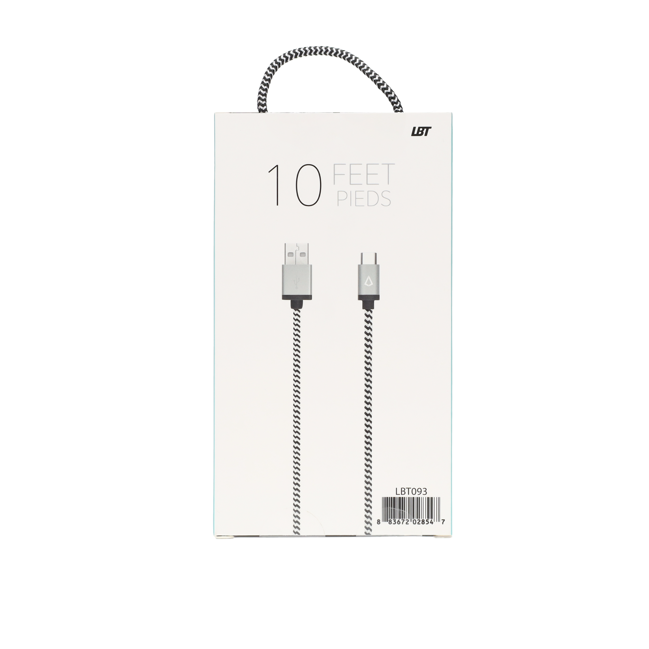 10 ft Braided Cable (USB-A to USB-C Cable)