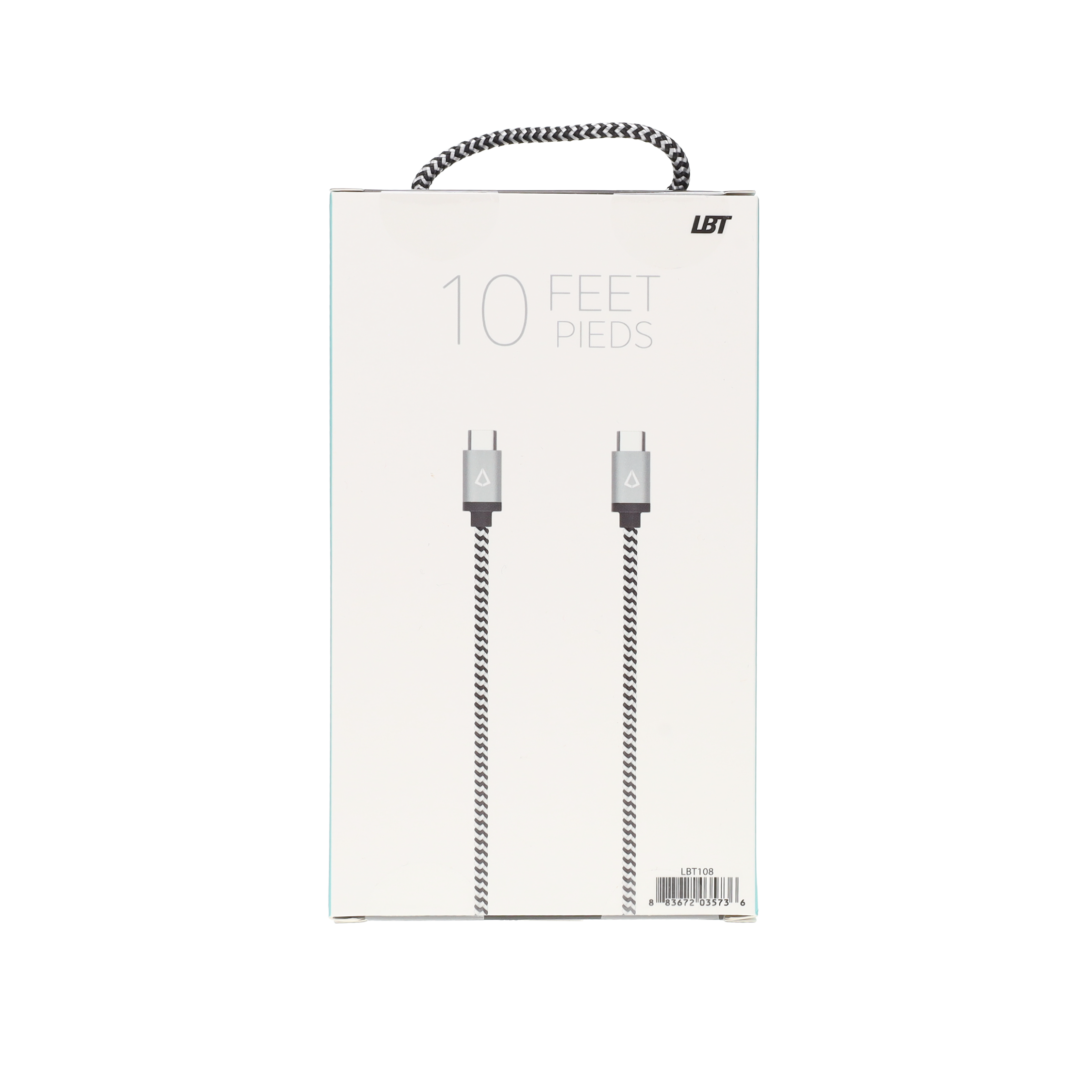 10 ft Braided Cable (USB-C to USB-C Cable)