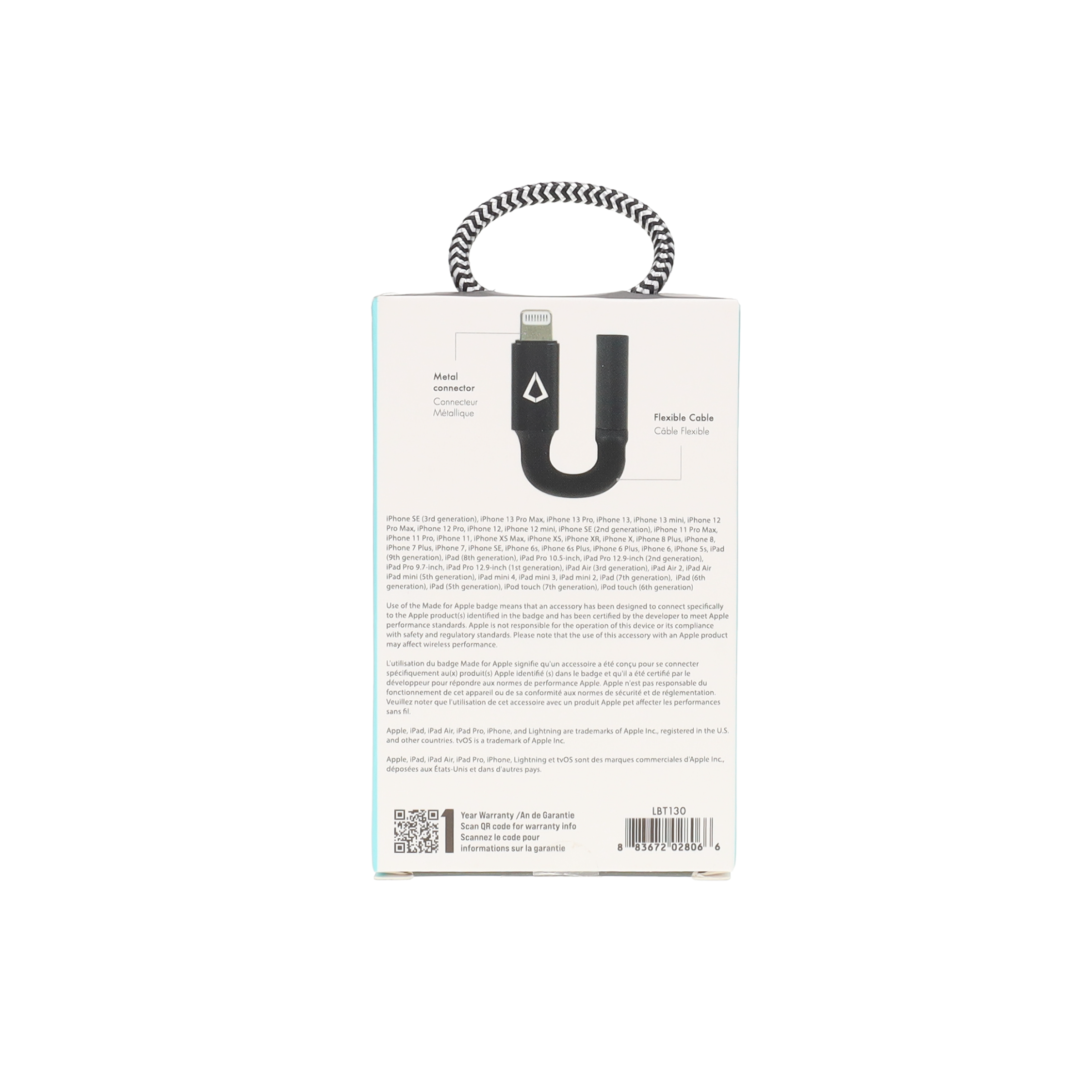 Headphone Jack Adapter (3.5mm Jack to Lightning)