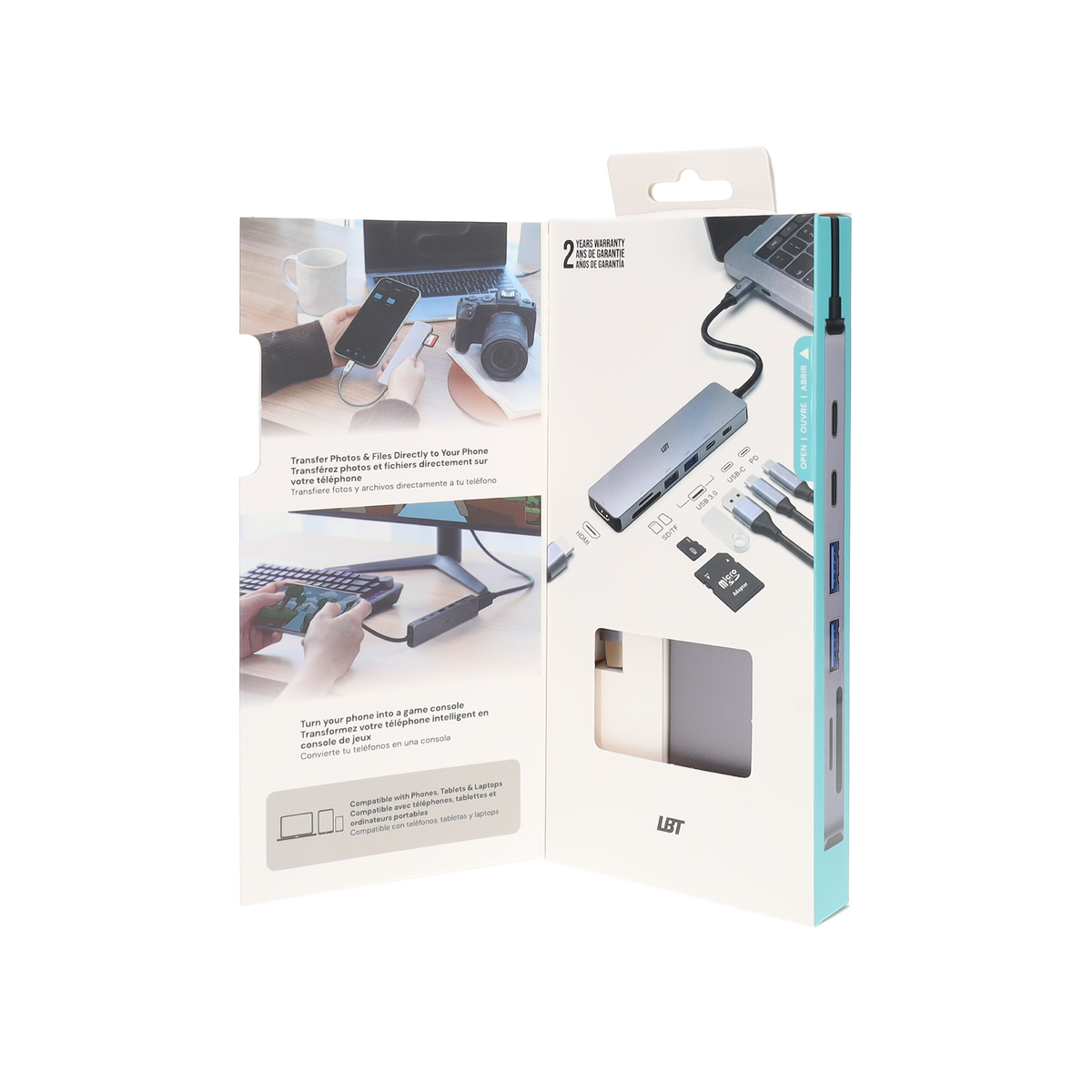 7-in-1 USB-C Hub for Phones and Laptops
