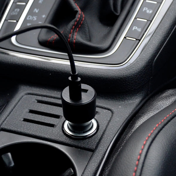 20W Dual Port Car Charger with 4ft Cable (USB-C to C)