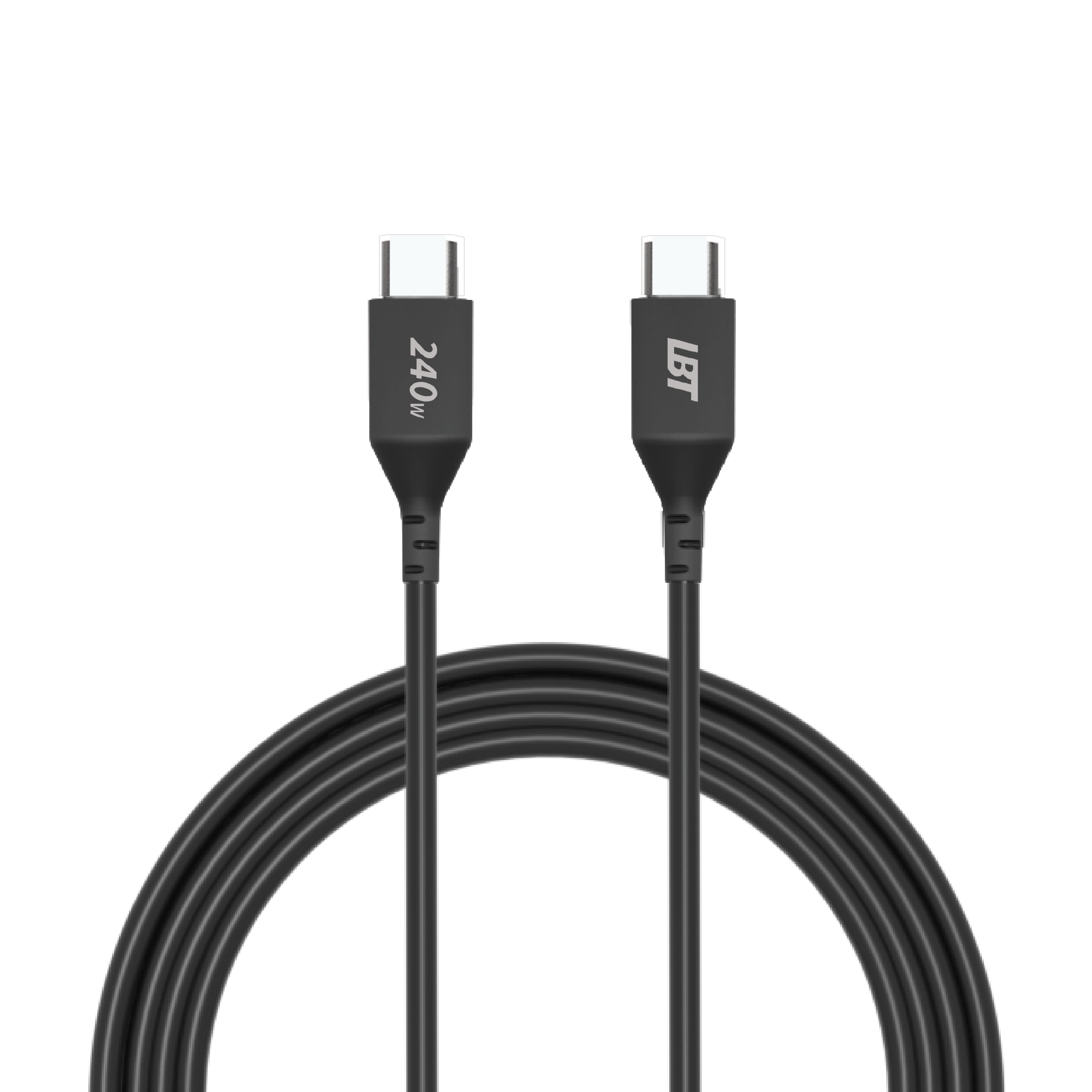 6 ft 240W Premium Black Cable (USB-C to USB-C)