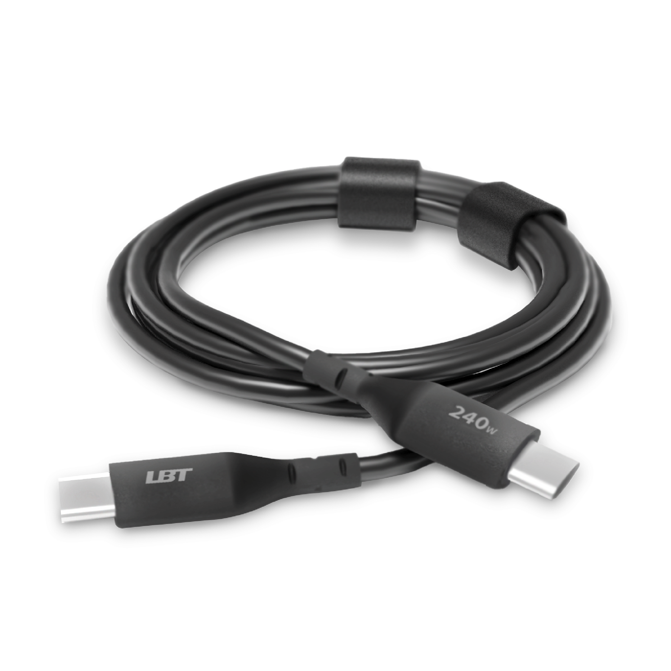 6 ft 240W Premium Black Cable (USB-C to USB-C)