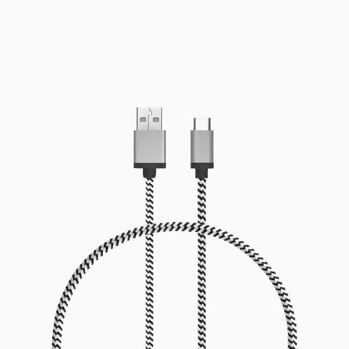 1 Ft. Braided Cable (USB-A to USB-C Cable)