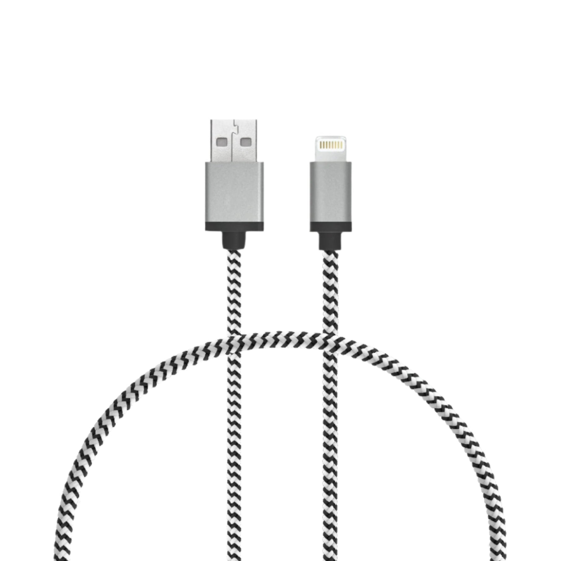 1 Ft. Braided Cable (USB-A to Lightning Cable)