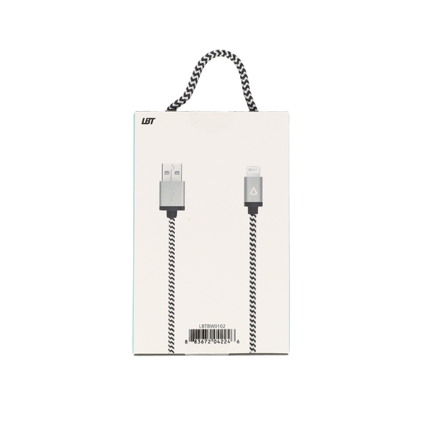 1 ft Braided Cable (USB-A to Lightning Cable)
