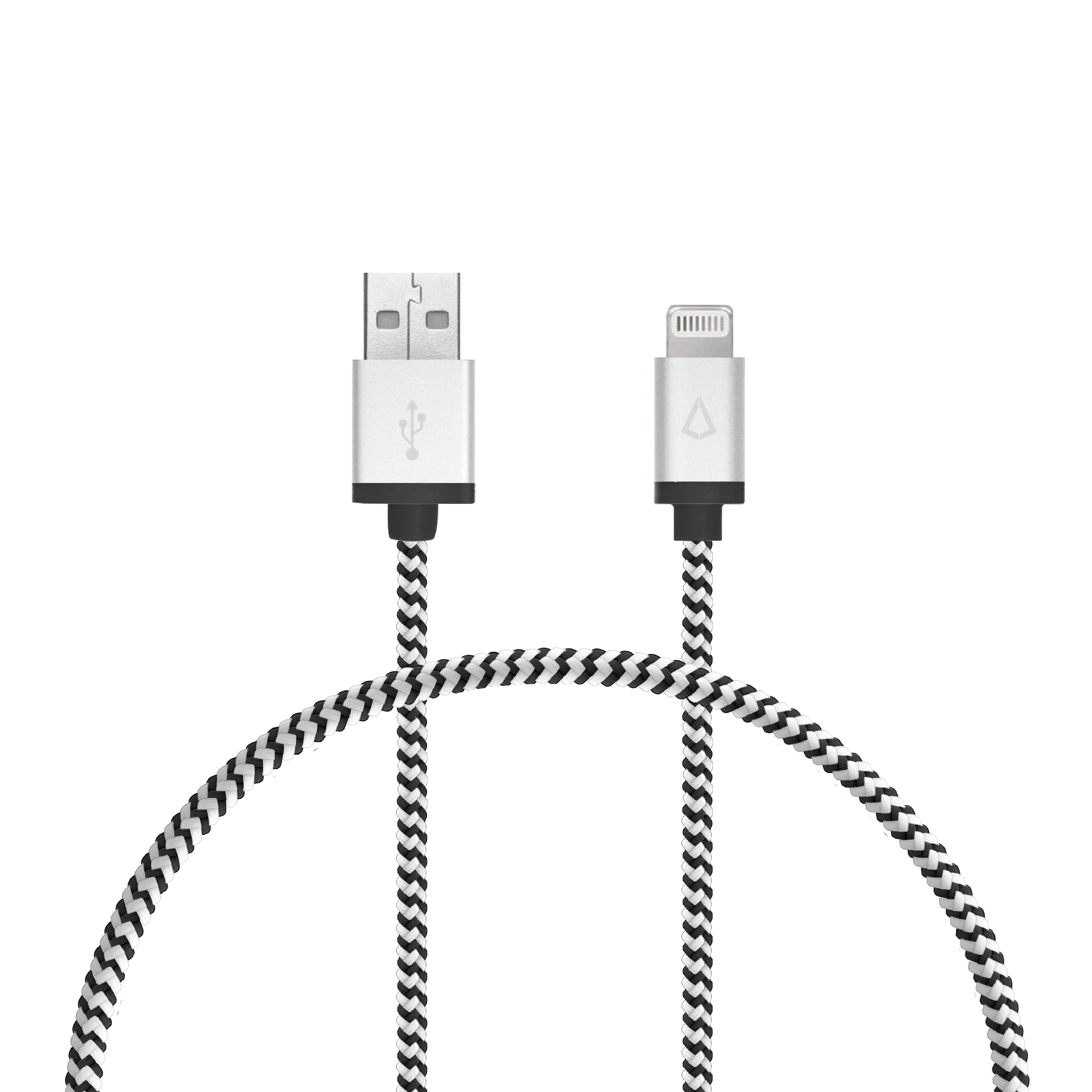 1 ft Braided Cable (USB-A to Lightning Cable)
