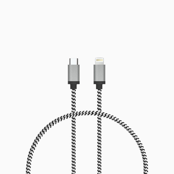 1 Ft. Braided Cable (USB-C to Lightning Cable)