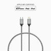 1 Ft. Braided Cable (USB-C to Lightning Cable)