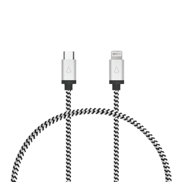 1 ft Braided Cable (USB-C to Lightning Cable)