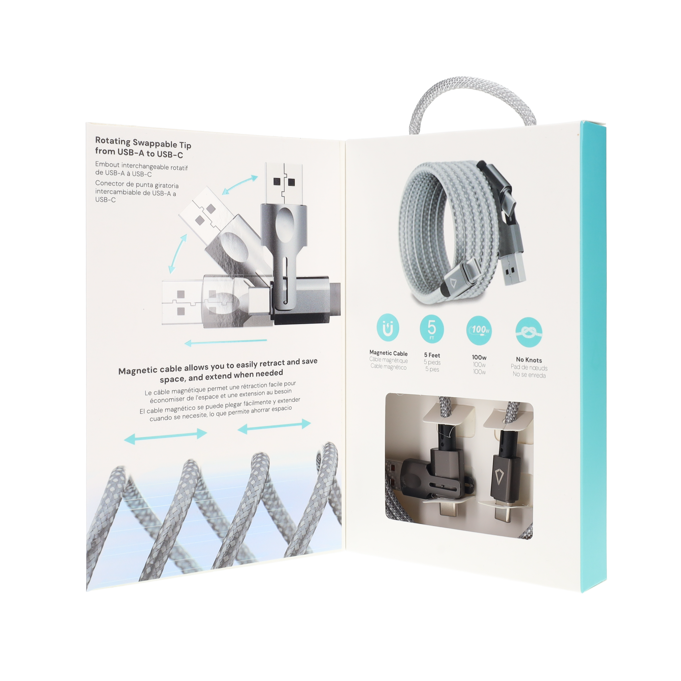 MagPower USB-C to USB-A/ USB-C 100W Cable