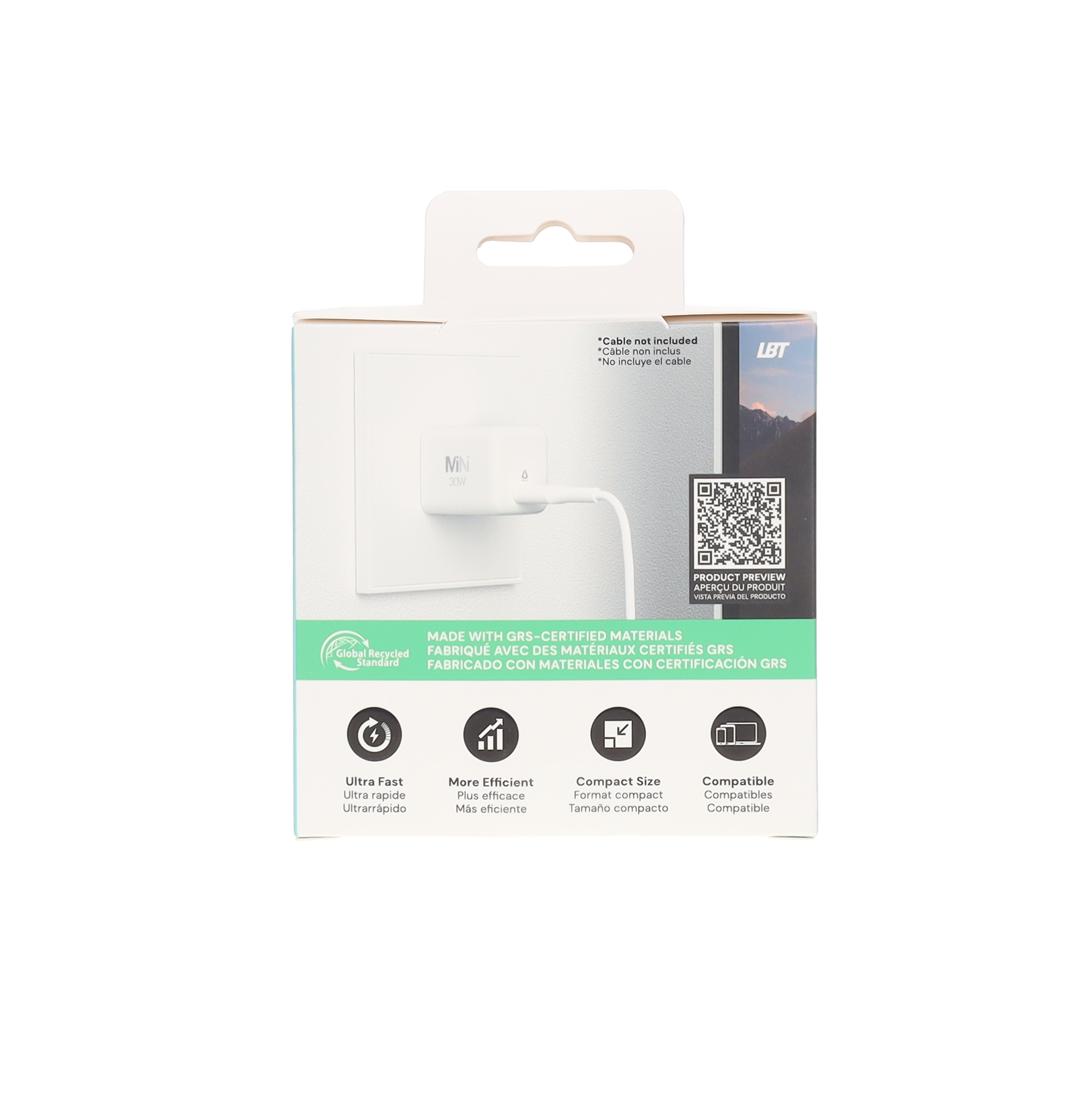 30W GaN PD Mini Wall Charger (GRS)