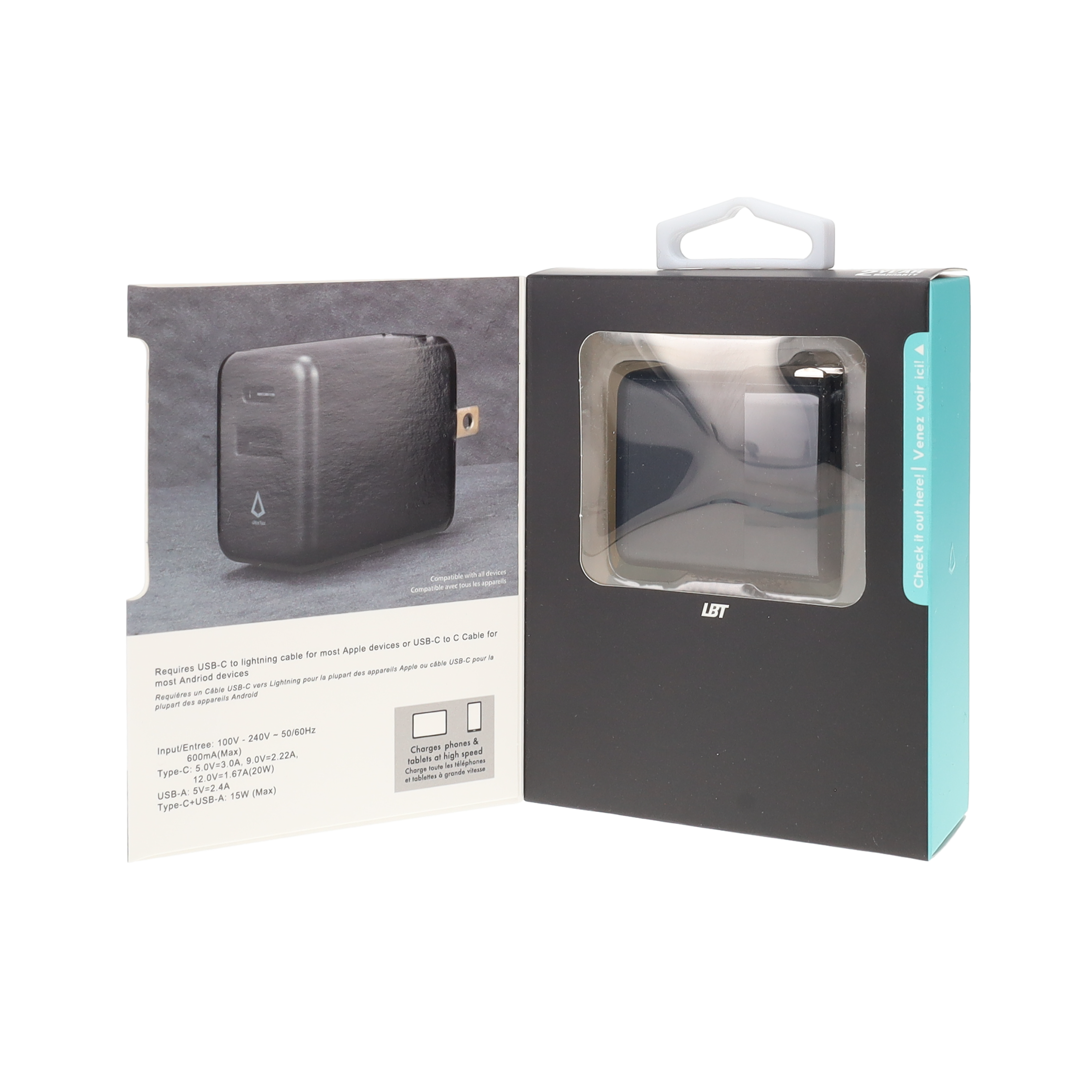 20W Dual Port PD Wall Charger
