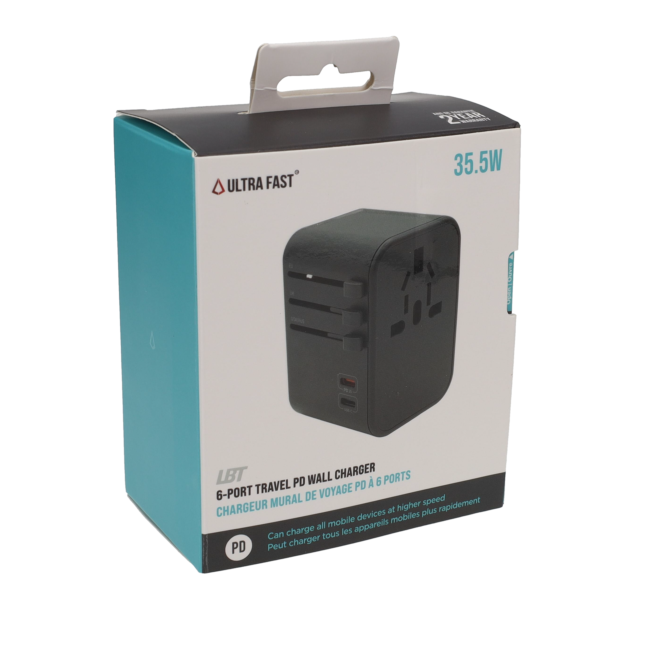 35.5W 6-port Travel PD Wall Charger