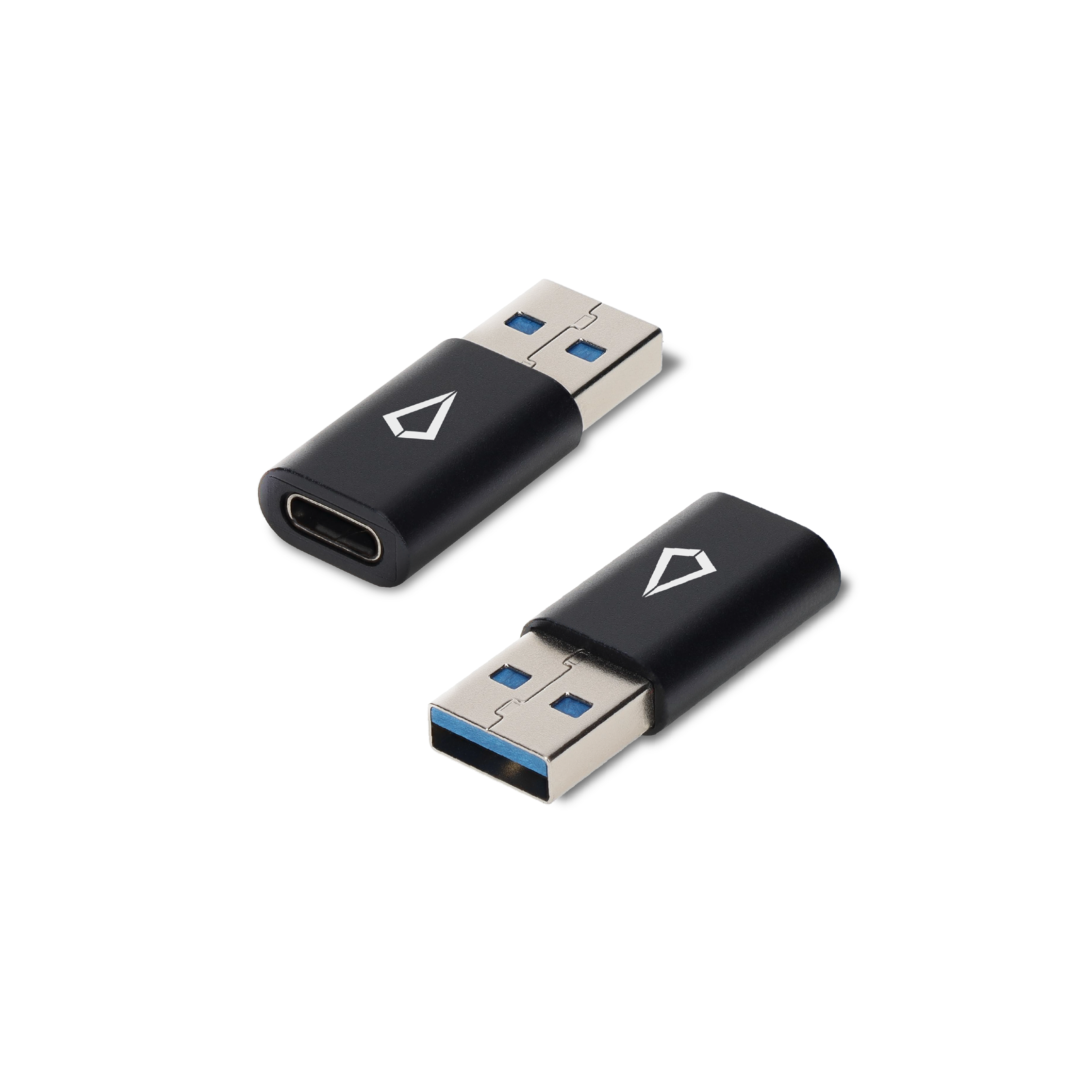 USB-A to C-Adapter (2 Pack)