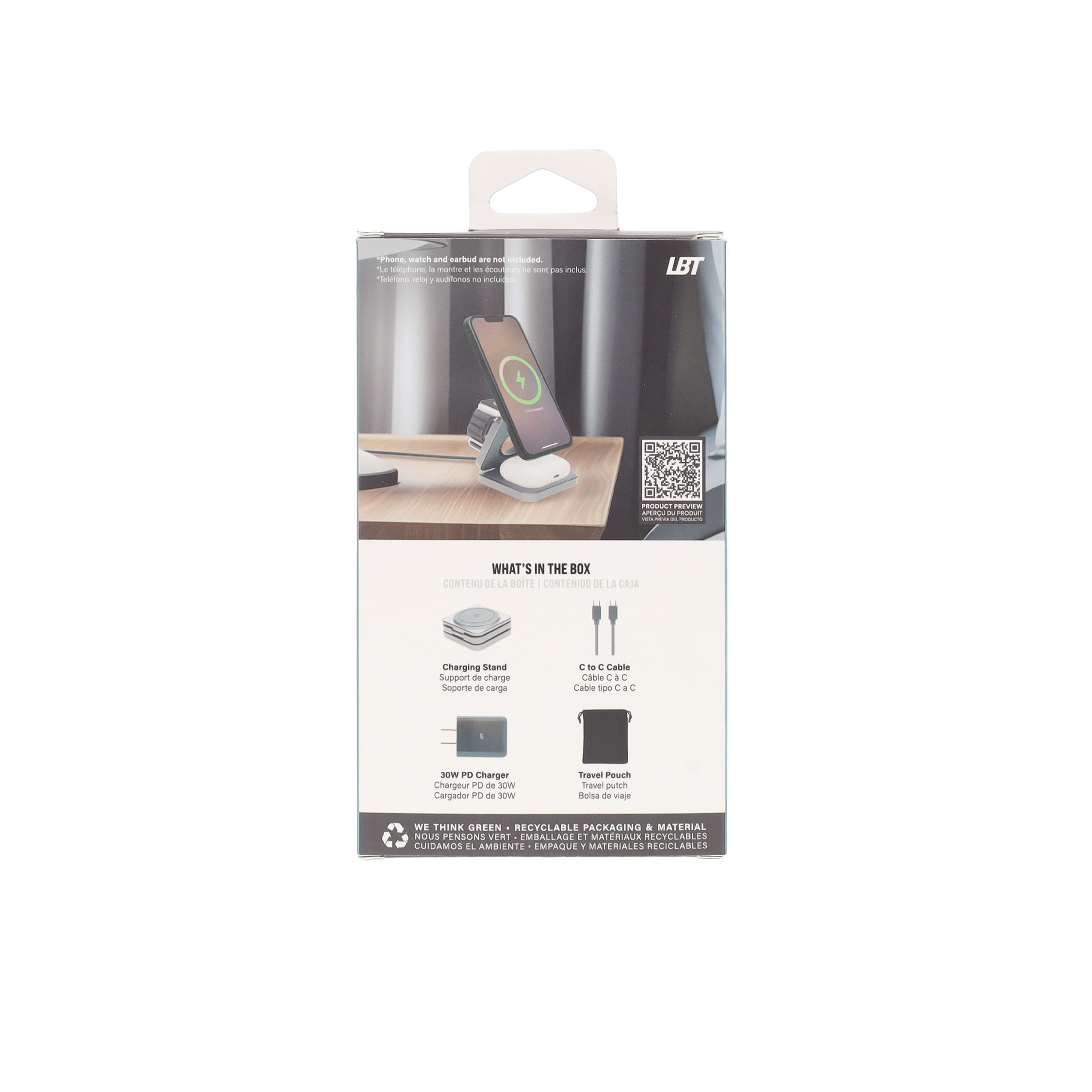 15W Mag Stream 3-in-1 Foldable Charging Stand