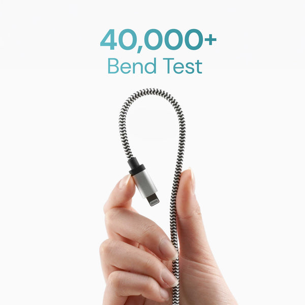 10 ft Braided Cable (USB-C to Lightning Cable)