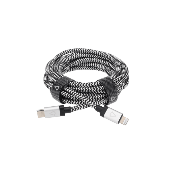 10 Ft. Braided Cable (USB-C to Lightning Cable)