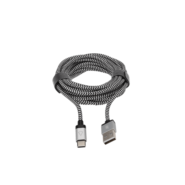 10 Ft. Braided Cable (USB-A to USB-C Cable)